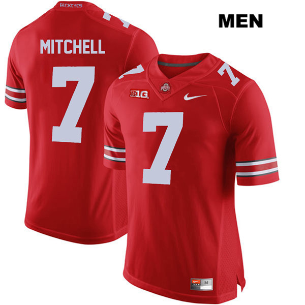 Ohio State Buckeyes Men's Teradja Mitchell #7 Red Authentic Nike College NCAA Stitched Football Jersey CF19D33FS